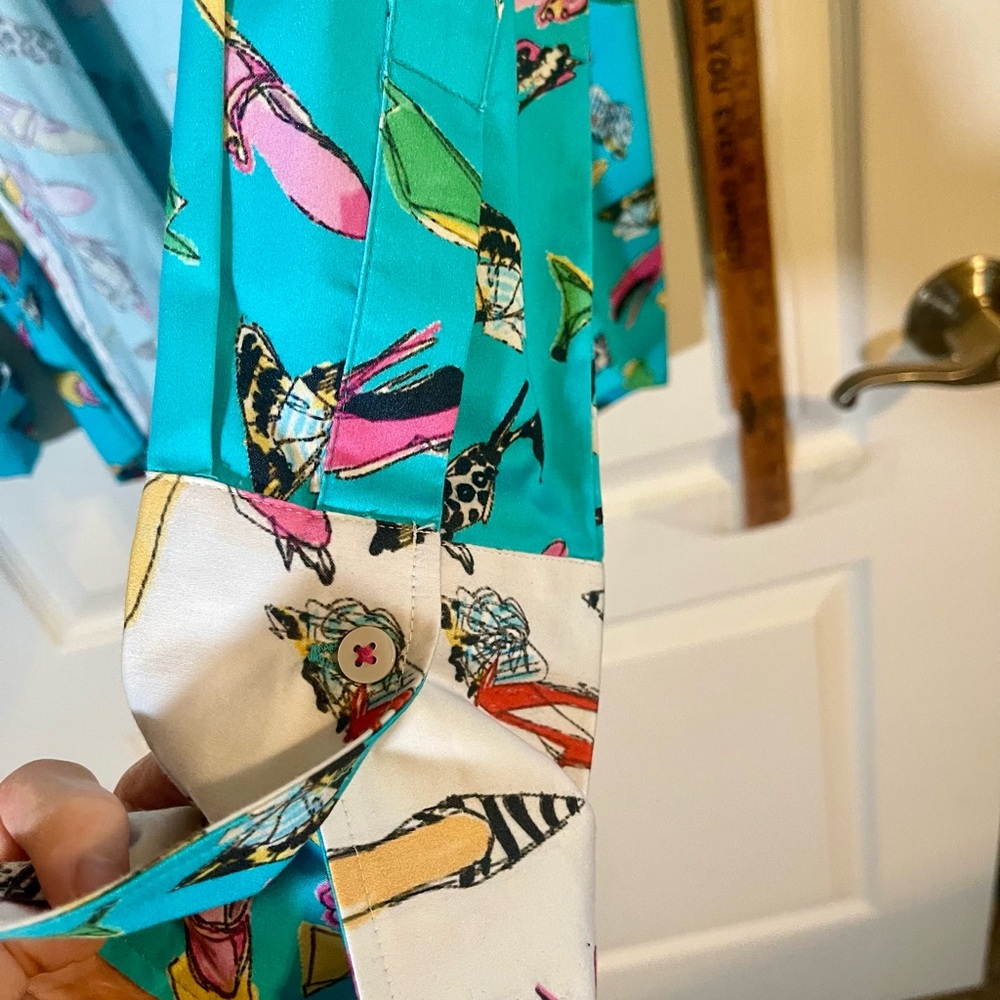 Dizzy Lizzy “tizzie” Rome top in turquoise shoe! - Picture 4 of 10
